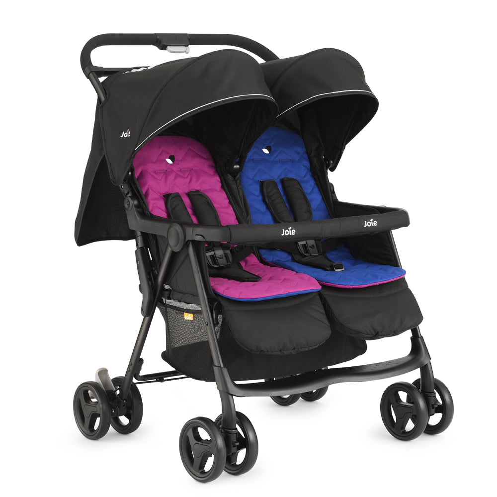 Joie Aire Twin Stroller - Rosy and Sea (Multicolour)