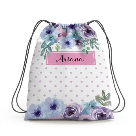 Floral Polka- Swim Bag