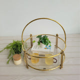 Floret Round Brass Basket