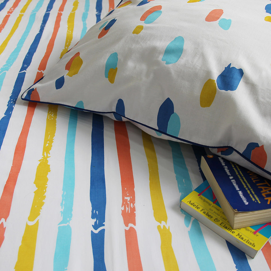 Bedsheet Set, Single - Bold Stripes