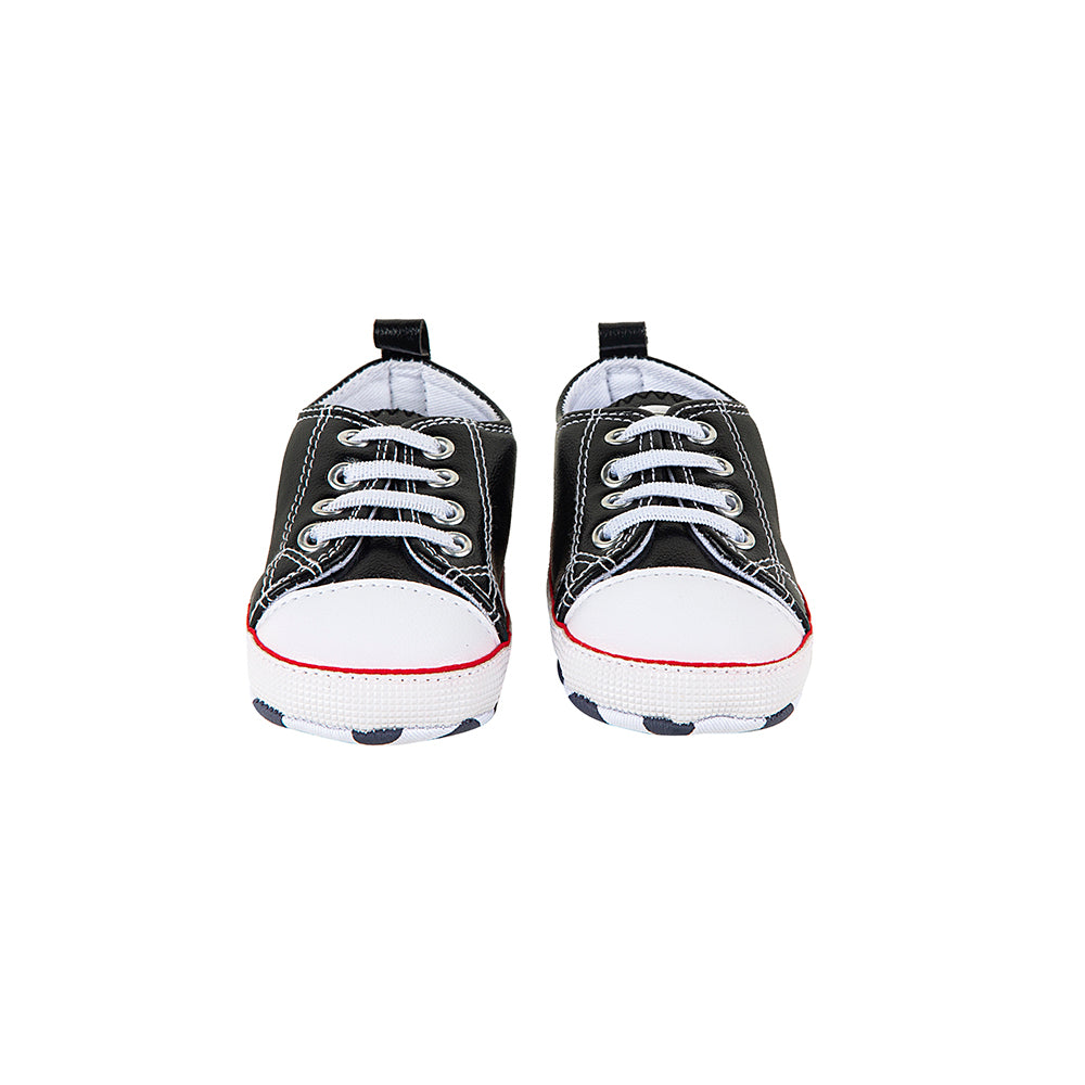Classic Black Baby Sneakers
