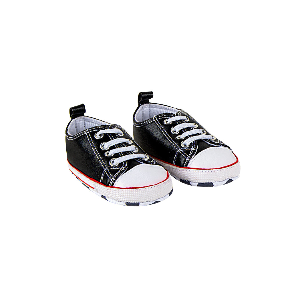 Classic Black Baby Sneakers