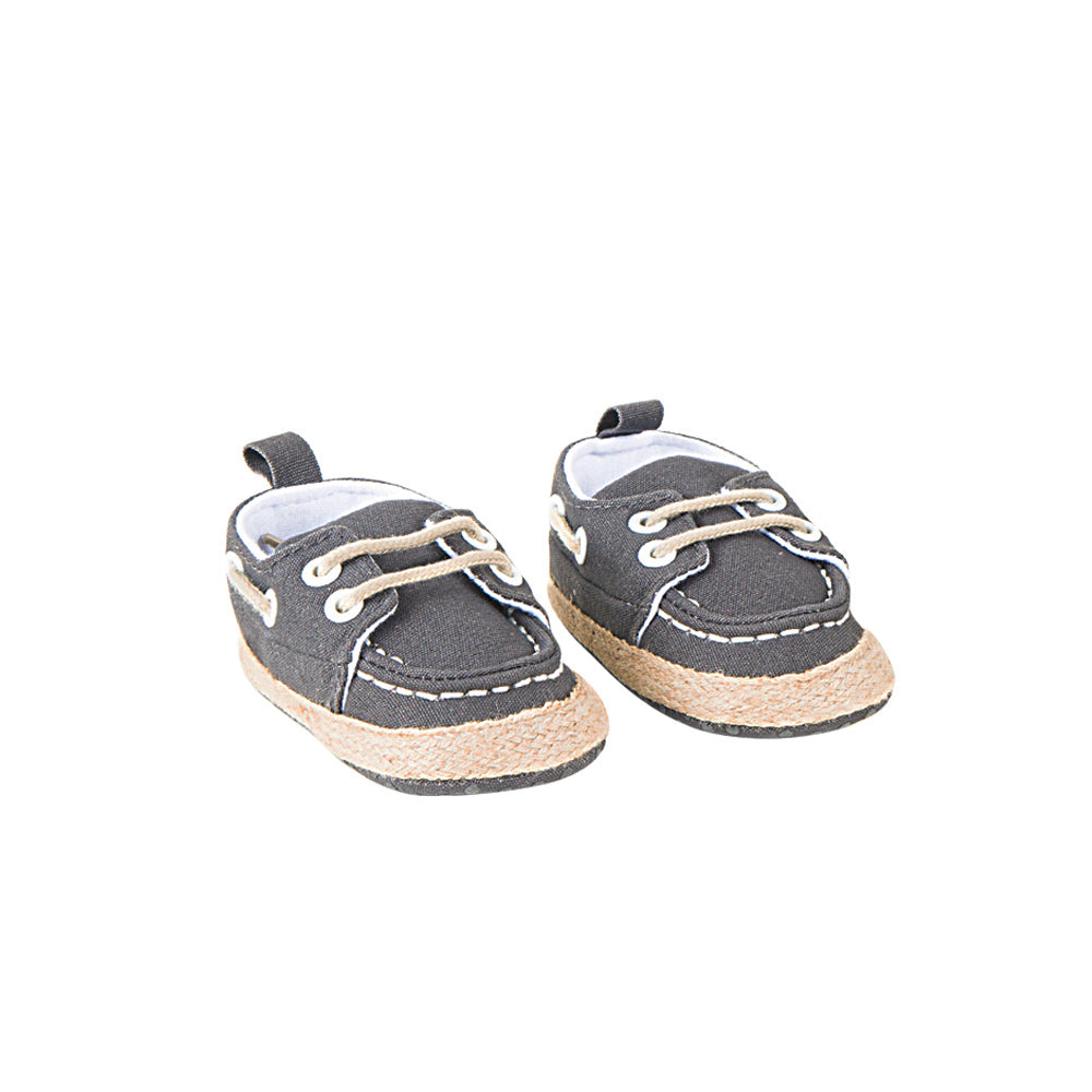 Formal Grey Baby Boat Shoes