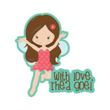 Personalised Gift Stickers - Happy Girl, Set of 18