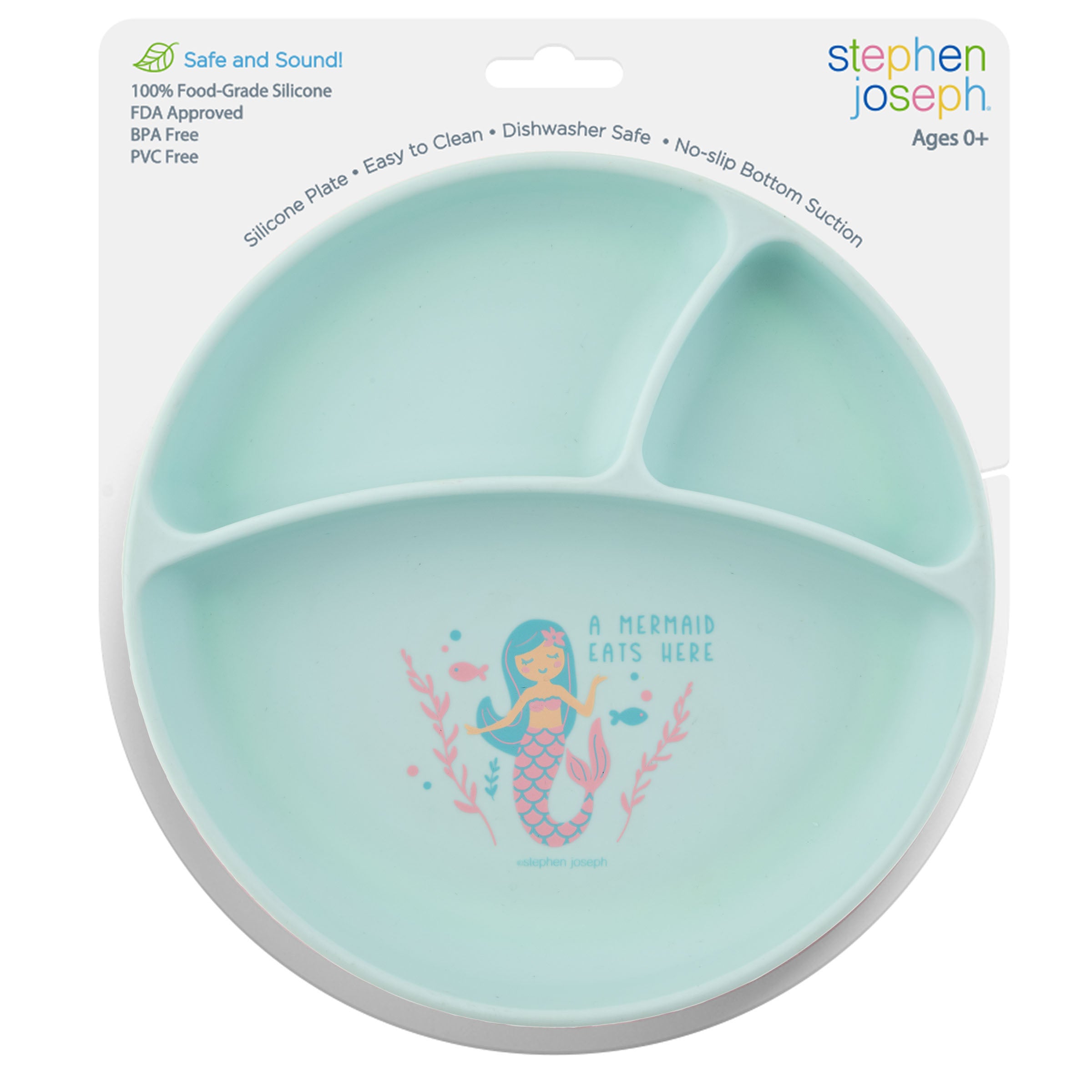 Silicone Baby Plate Mermaid