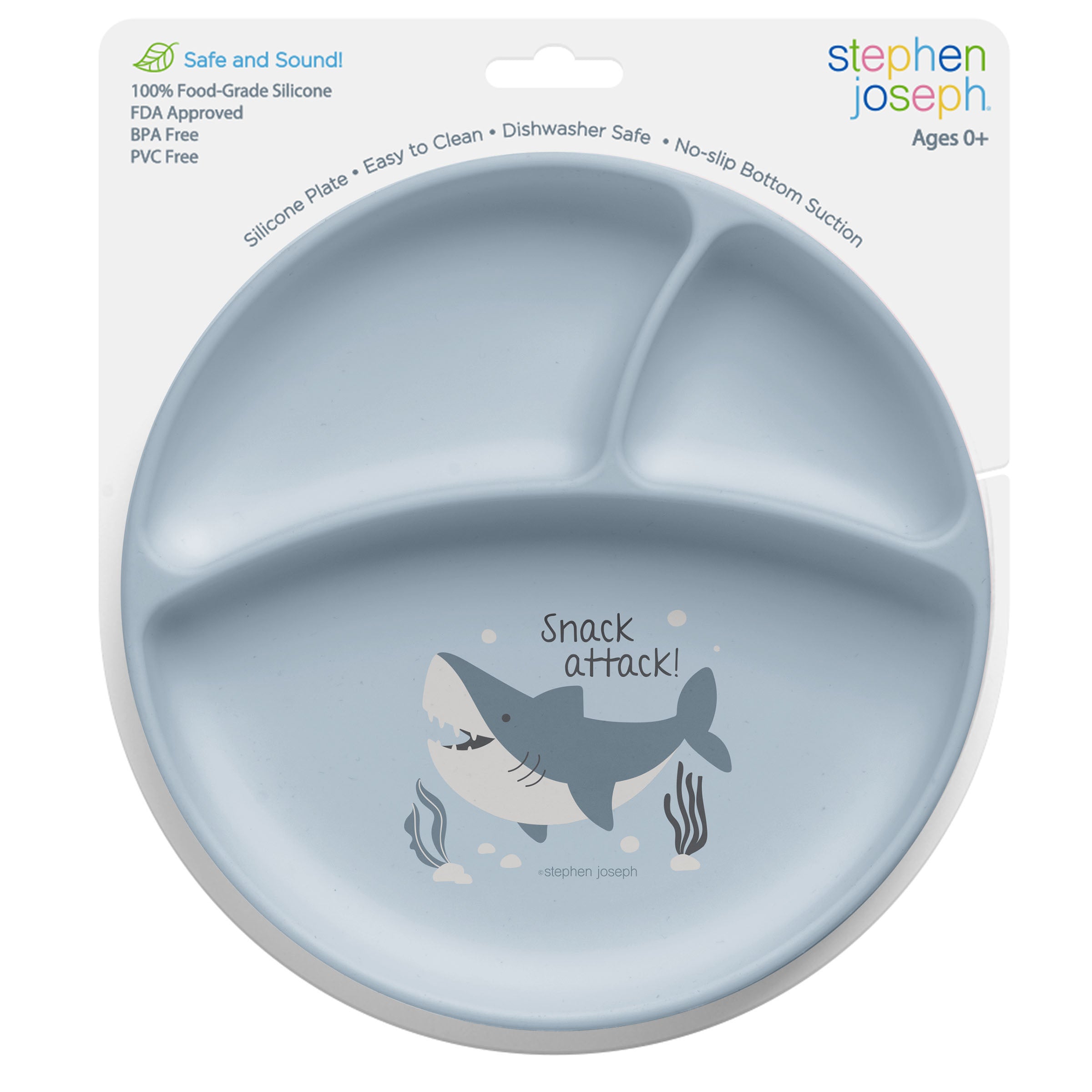 Silicone Baby Plate Shark