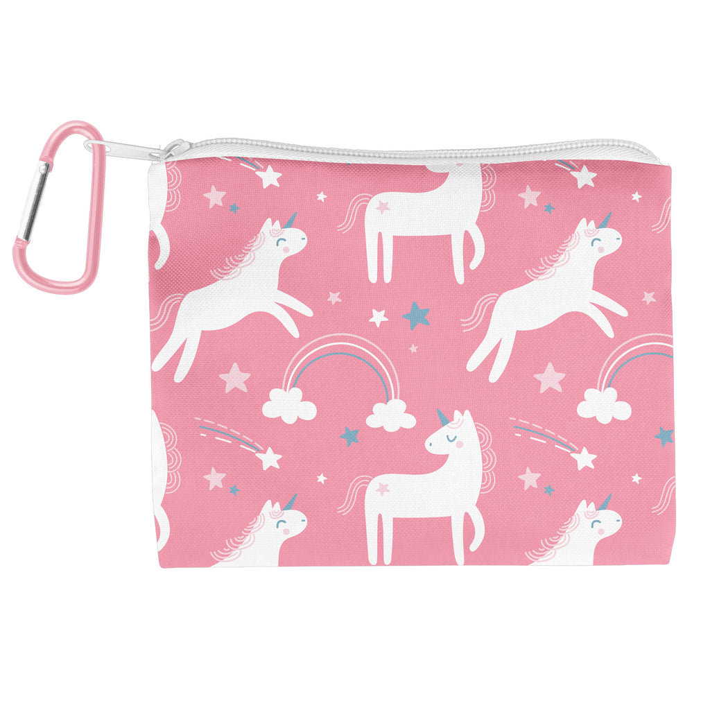 Adjustable Mask With Zipper Pouch Unicorn