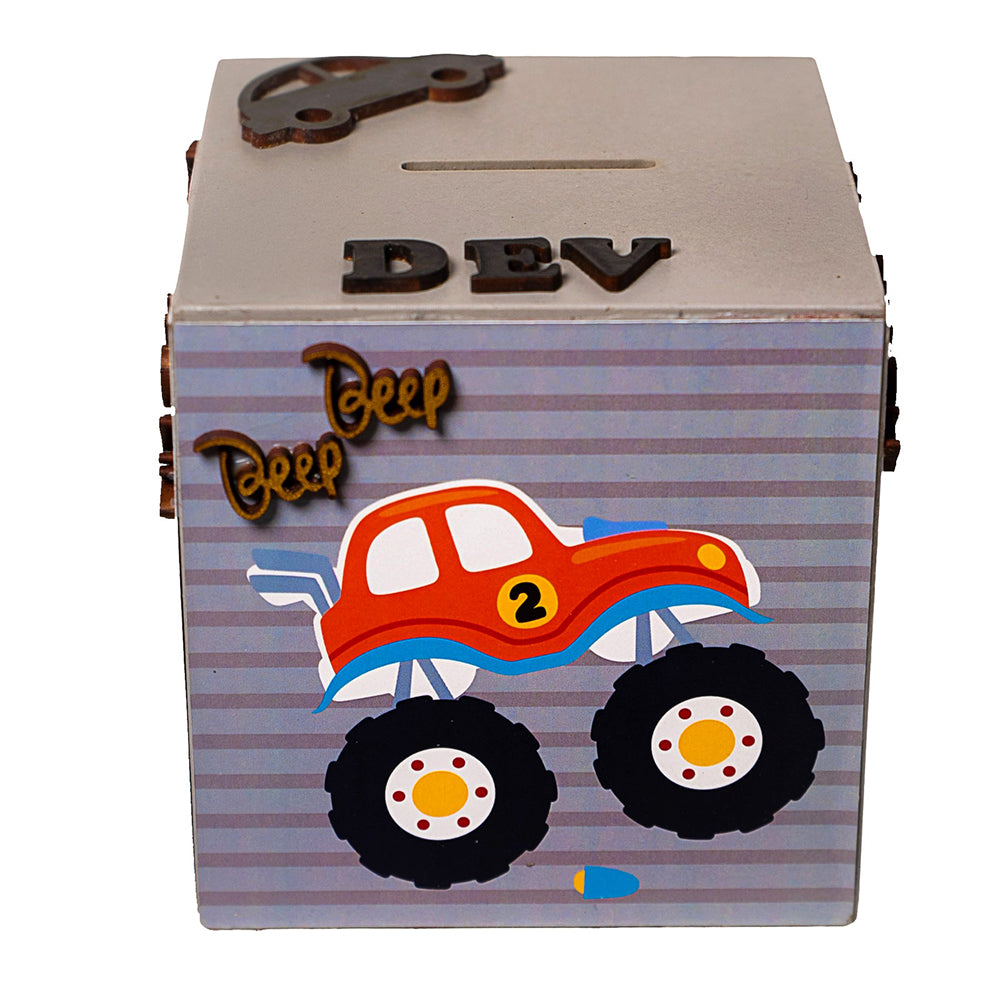 Doxbox Monster Truck Theme Piggy Bank