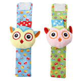 Baby Moo Owls In Love Multicolour Set of 4 Socks And Wrist Rattle