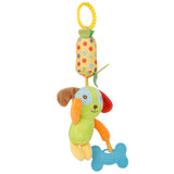 Baby Moo Dog Green And Multicolour Hanging Toy / Wind Chime With Teether