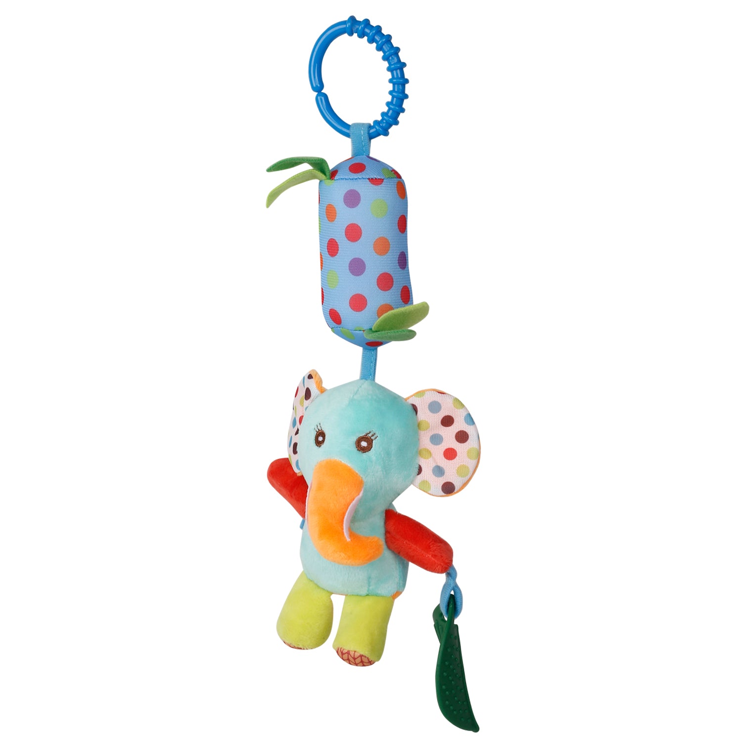 Baby Moo Elephant Multicolour Hanging Toy / Wind Chime With Teether