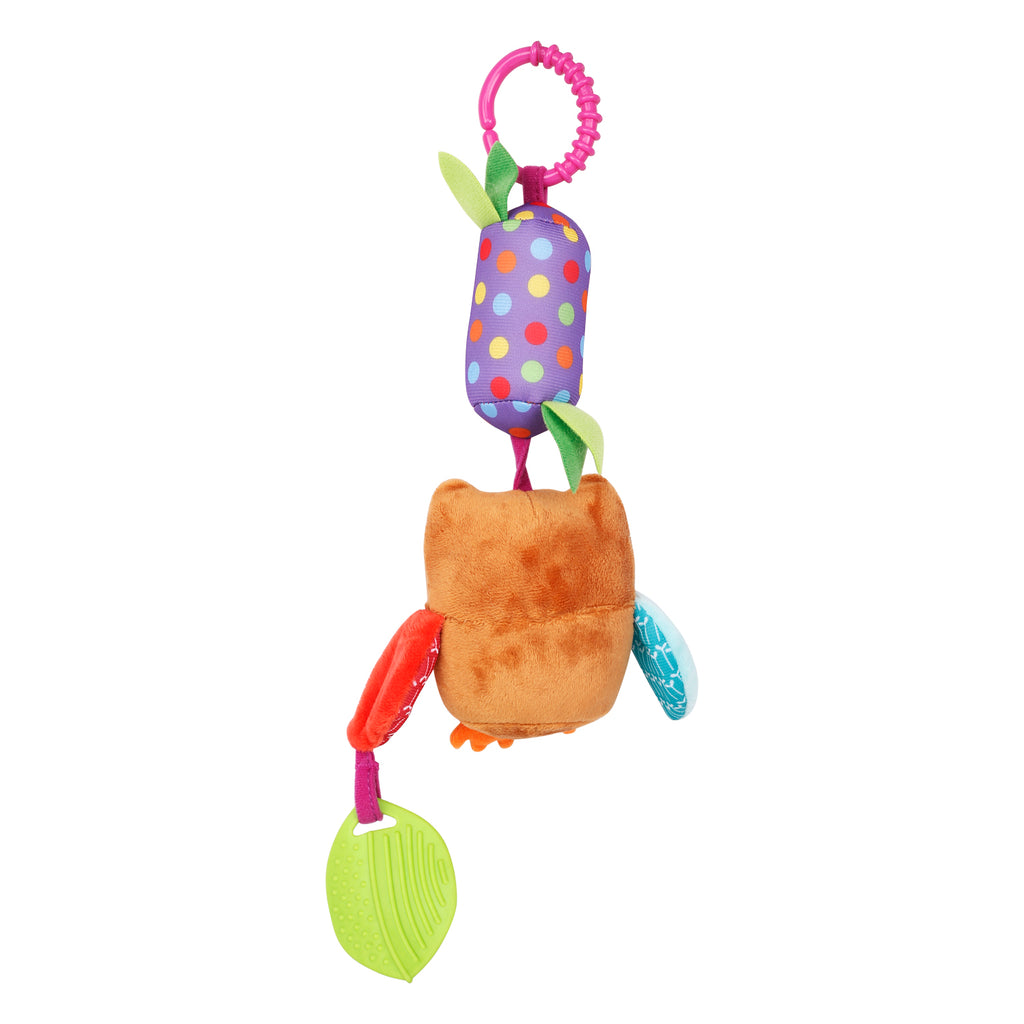 Baby Moo Owl Multicolour Hanging Toy / Wind Chime With Teether