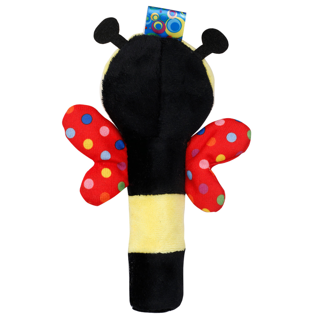 Baby Moo Bee Red Handheld Rattle Toy