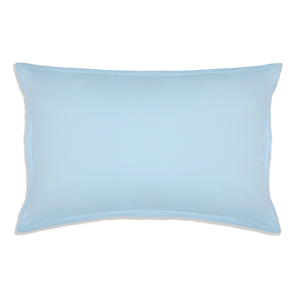 Bedsheet Set - Sky Blue (Plain) Bedsheet, Single/Double Bed Sizes Available