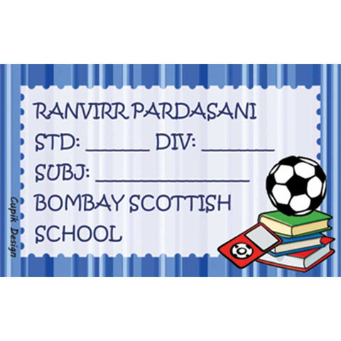 Personalised School Book Labels -  Books, Pack of 20