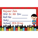 Personalised School Book Labels - Superboy, Pack of 20