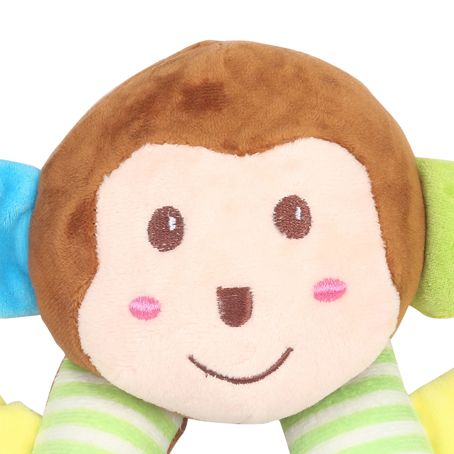 Funky Monkey Soft Bown Rattle To Give Your Baby Company