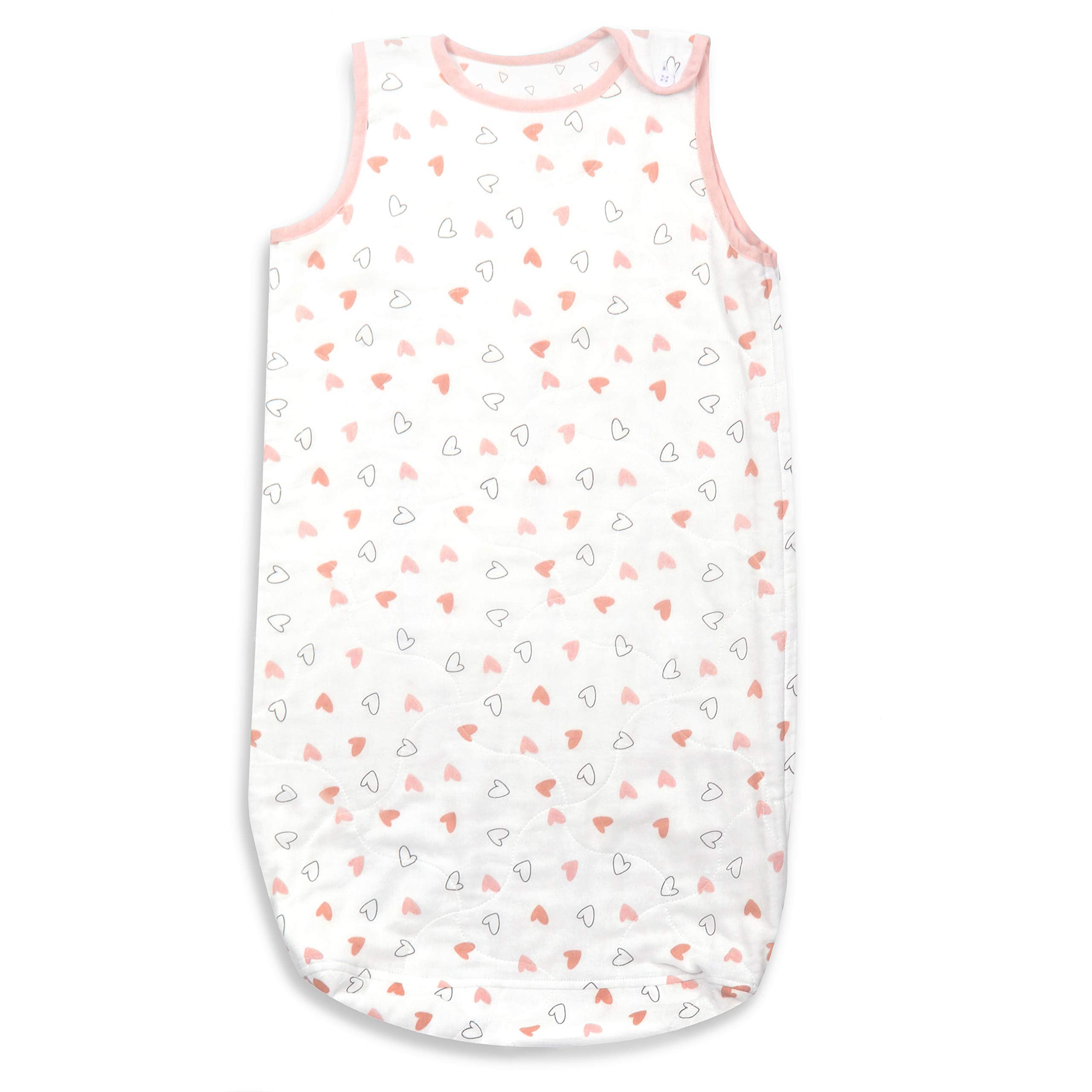 The White Cradle Baby Sleeping Bag for Infants & Newborns (Boys) - Pink Hearts & Triangles