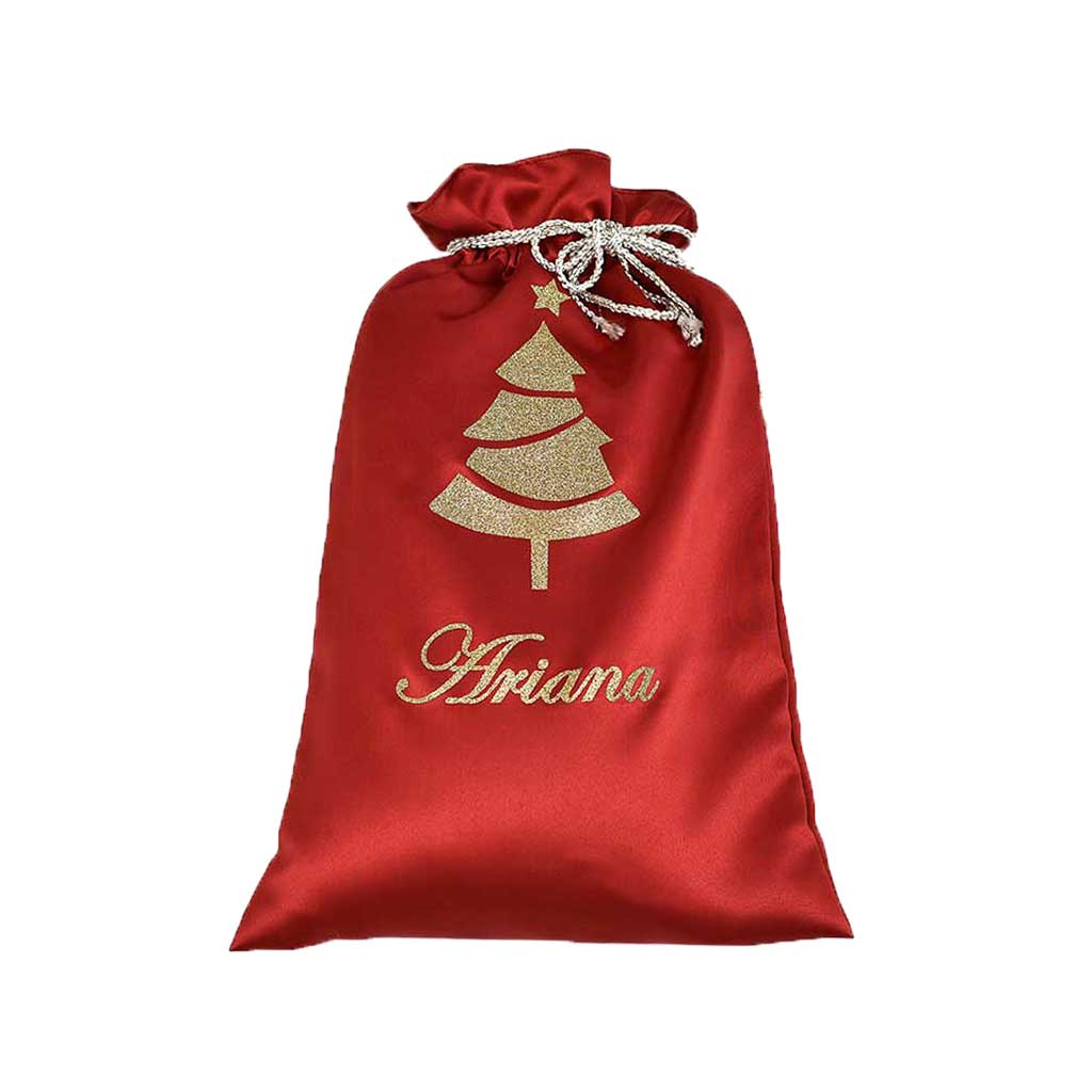 Personalised Luxe Glitter Tree Gift Sack