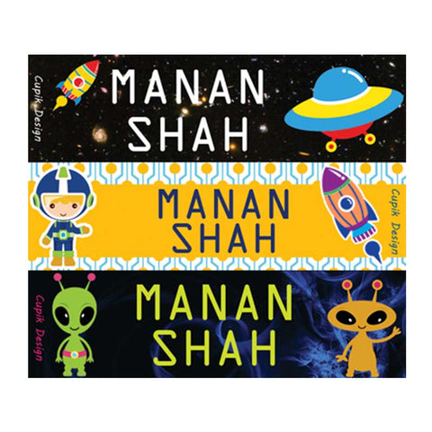 Name Stickers - Astronaut, Set of 45