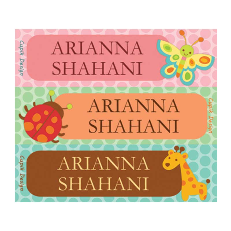 Kids on sale name stickers