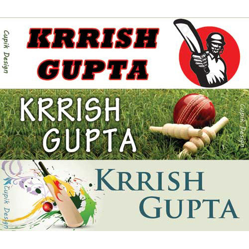 Name Stickers - Cricket, Set of 45