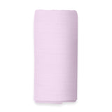 The White Cradle 100% Organic Cotton Baby Swaddle Wrap, Large 112 x 112 cm Super Soft Muslin, 1 pc Pack, Lavender