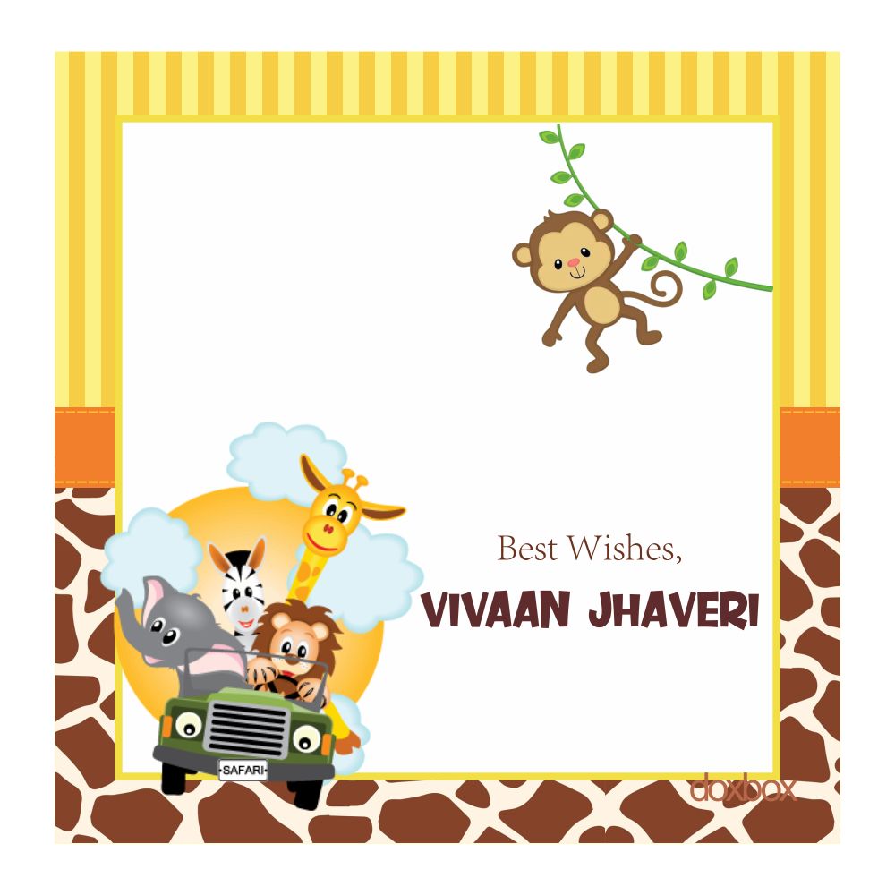 Personalised Gift Tags - Safari Animals