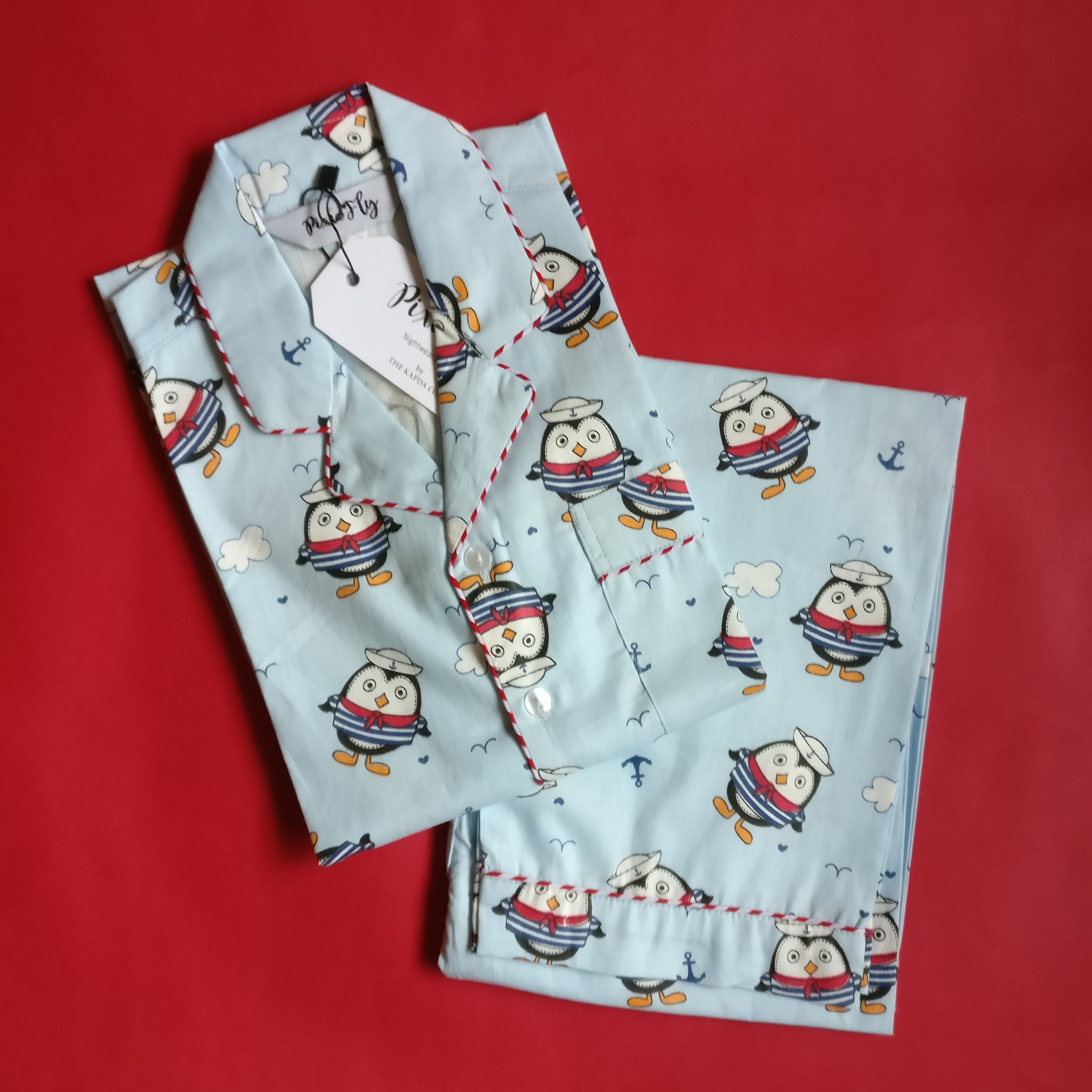 Kid's Pyjama Set - Sailor Penguins