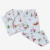 Santa's Workshop Pyjama Set for Men - Winter Blue