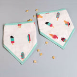 Scoops & Smiles Bandana Bibs, Set of 2