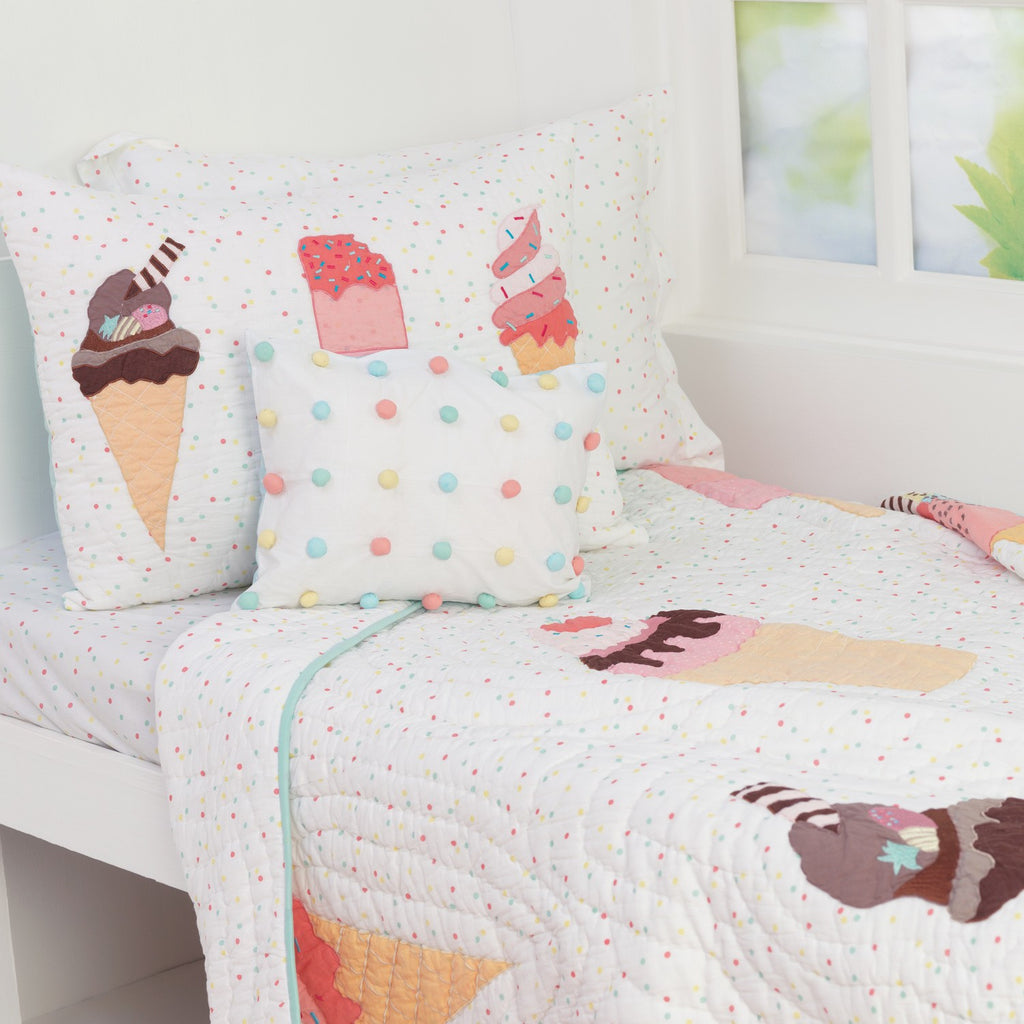 Scoops & Smiles Kids Bedding Set, Ages 3 to 15