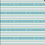 Personalised Wrapping Paper 14 x 22"  - Striped, Set of 50