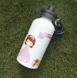 Personalised Water Bottle - Purple Princess