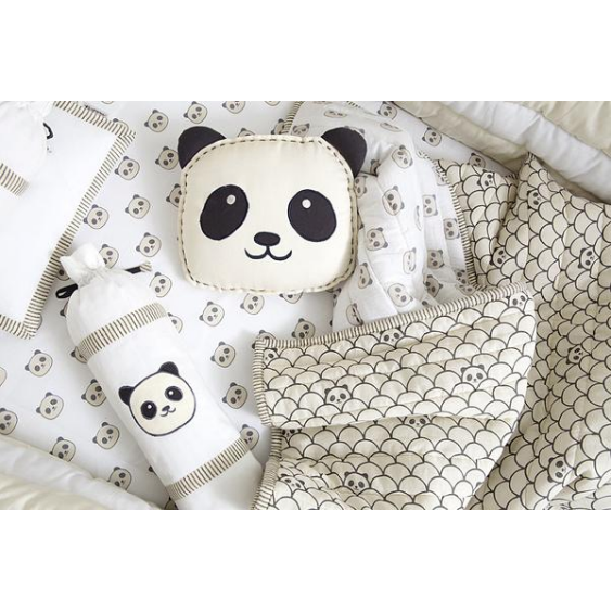Masilo Organic Cot Bedding Set - Panda