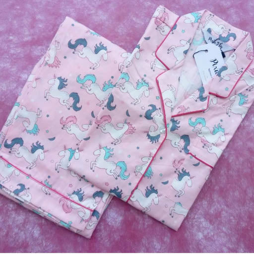 Kid's Pyjama Set - Pink Unicorn