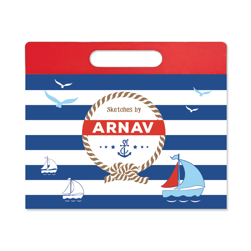 Personalised Travel Sketch Pad - Nautical