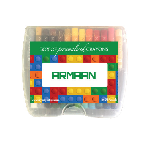 Personalised Sketch Book & Crayon Set - Lego
