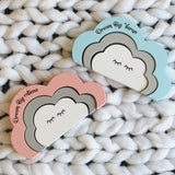 Personalised Sleepy Clouds, Blue