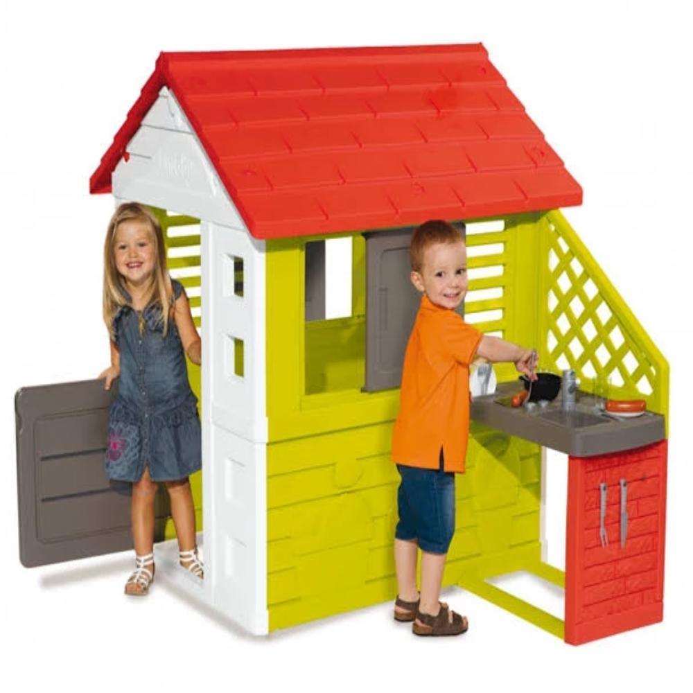 Smoby Nature Playhouse + Kitchen-Outdoor Toys-Smoby-Toycra