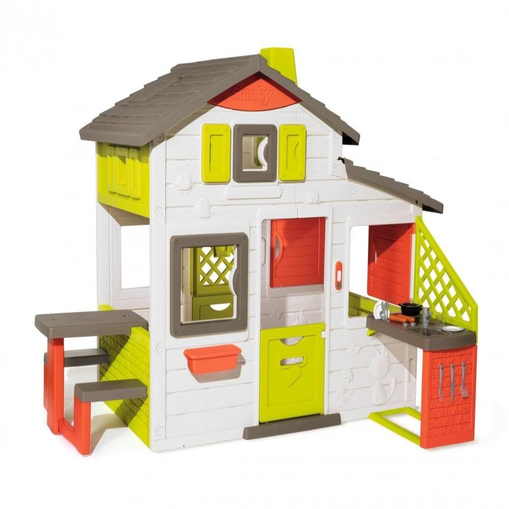 Smoby Neo Friends House Playhouse + Kitchen-Outdoor Toys-Smoby-Toycra