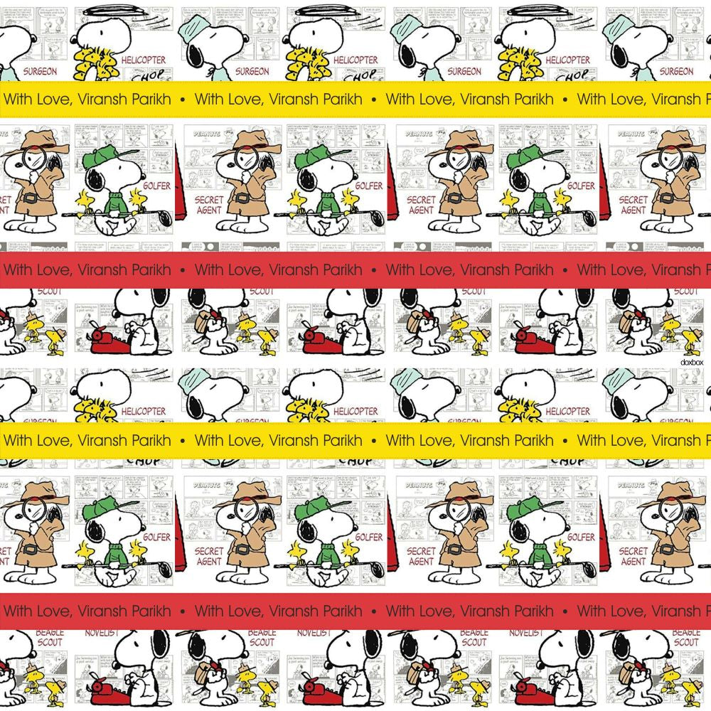 Personalised Wrapping Paper - Snoopy