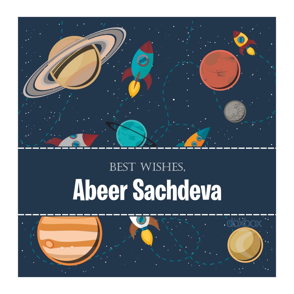 Personalised Gift Tags - Space