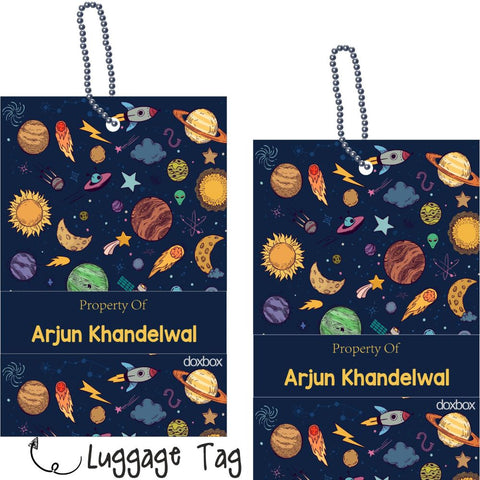 Luggage Tag - Space Pattern