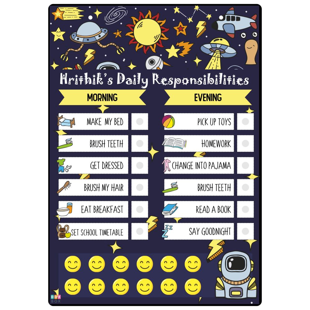 Daily Responsibility Chart - Space