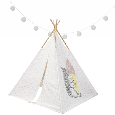 Teepee Tent - Squirrel Rose Pink