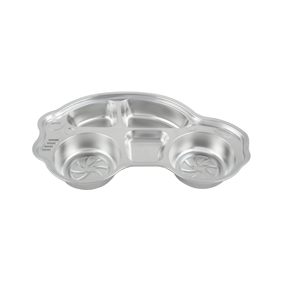 Stainless Steel 5 section Car Lunch Plate