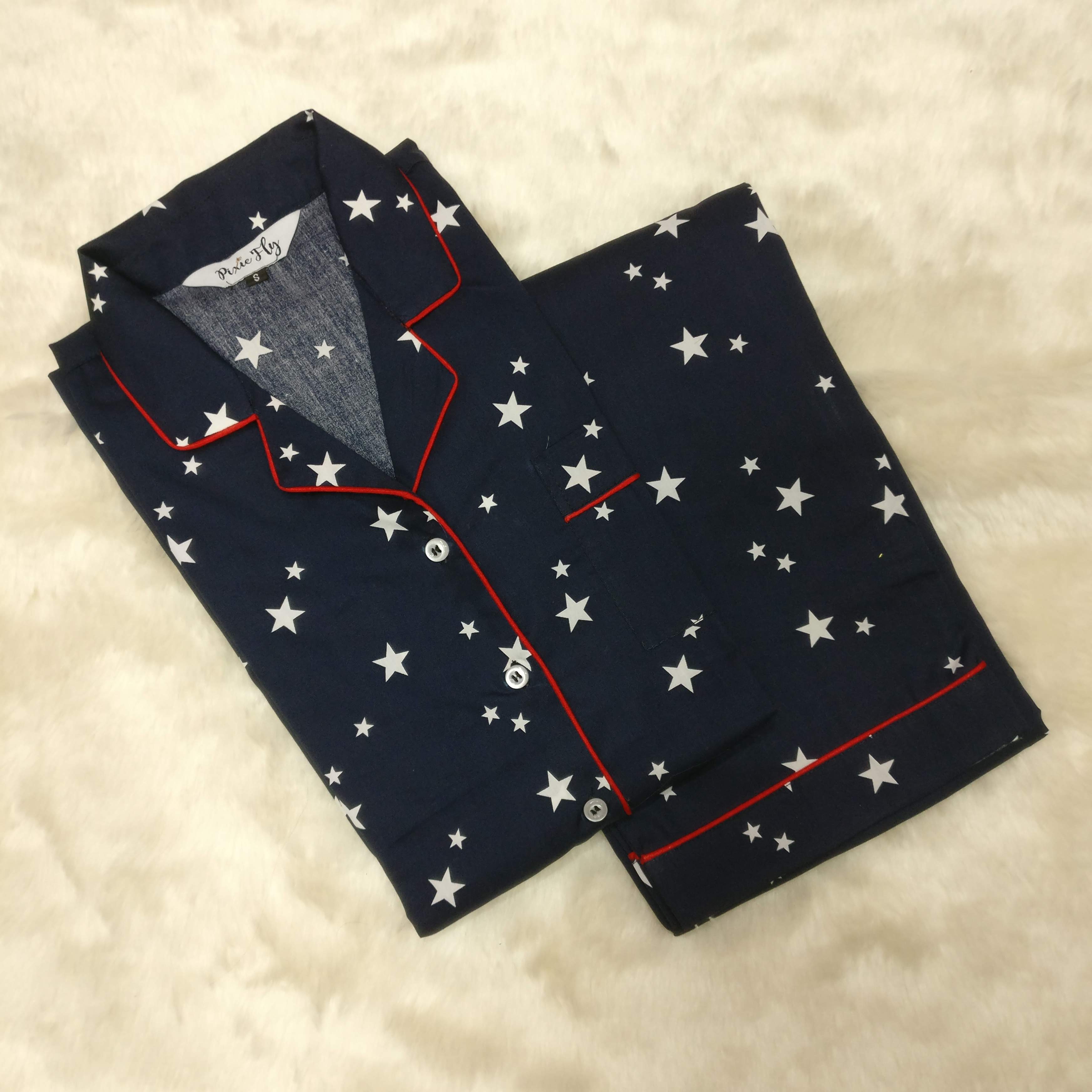 Adult Pyjama Set - Starry Night, For Women