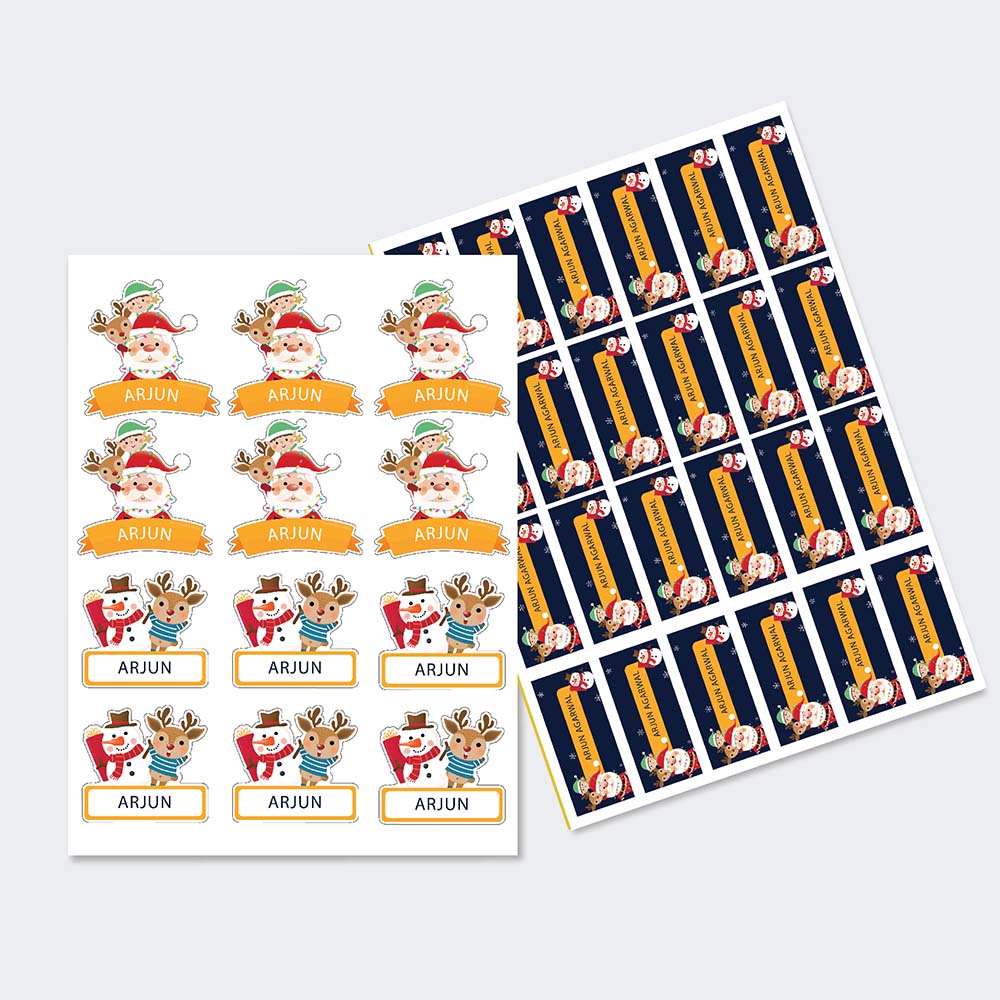 Sticker Sheet - Set of 2 - Midnight Santa