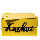 Personalised Storage Box - Yellow